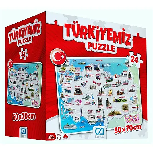 Ca Games Puzzle Türkiyemiz 68 x 48 cm - 2