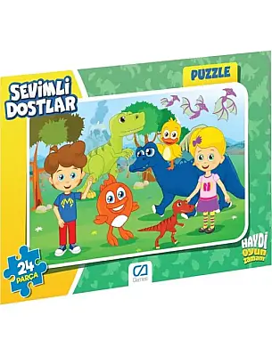 Ca Games Sevimli Dostlar Frame Puzzle 24 Parça - Ca Games (1)