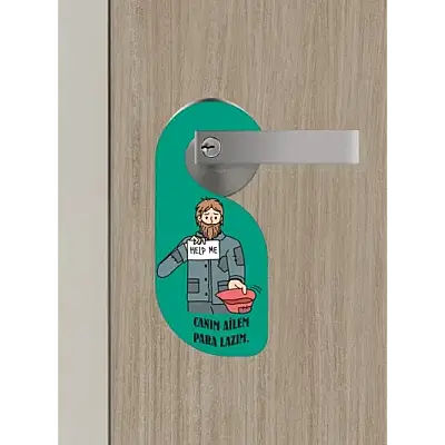 Canım Ailem Kapı Askısı Kapı Uyarı Levhası - Bemenda (1)