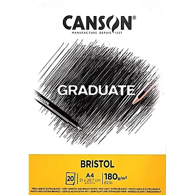 Canson Graduate Bristol Blok A4 180 gr 20 Yp - 1