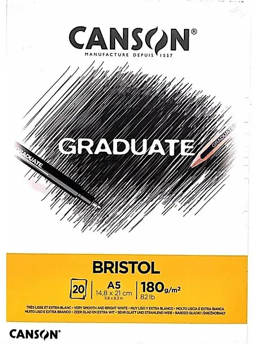 Canson Graduate Bristol Blok A5 180 gr 20 Yp - 2