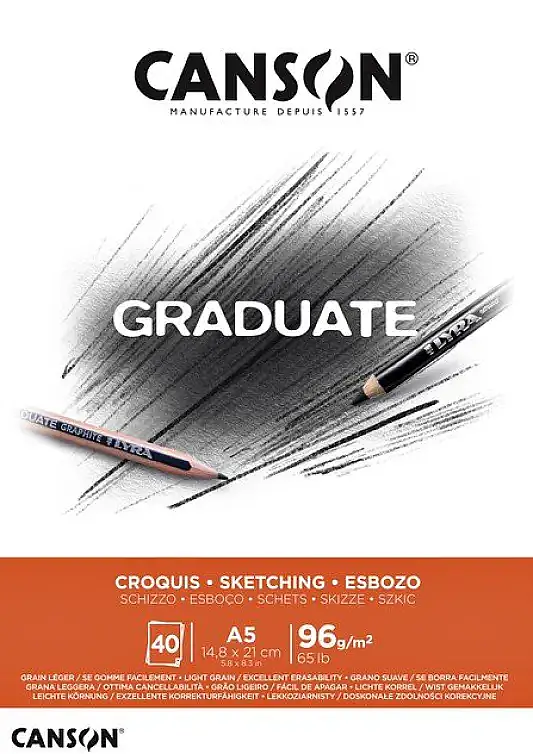 Canson Graduate Croquıs Eskiz Blok A5 96 gr 40 Yp - 2