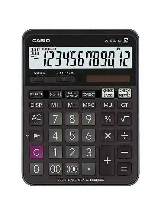 Casıo Hesap Makinesi DJ-120D Plus W - 1