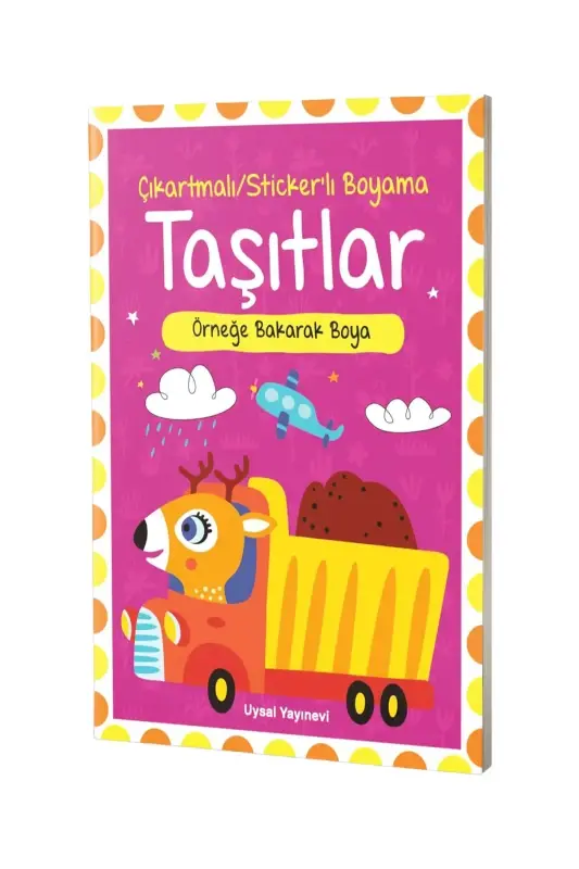 Çıkartmalı Stickerlı Taşıtlar Boyama Kitabı - 2