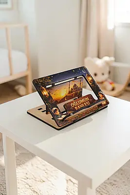 Canım Oğlum Rahlesi | Çocuk Ahşap Kitap Okuma Standı - 4