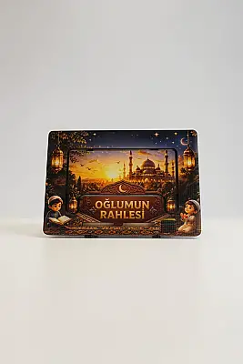 Canım Oğlum Rahlesi | Çocuk Ahşap Kitap Okuma Standı - 6