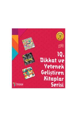 Dikkat ve Yetenek Geliştiren 3 Kitap Set 6+ Yaş Level 3 - Tüzder Yayınları