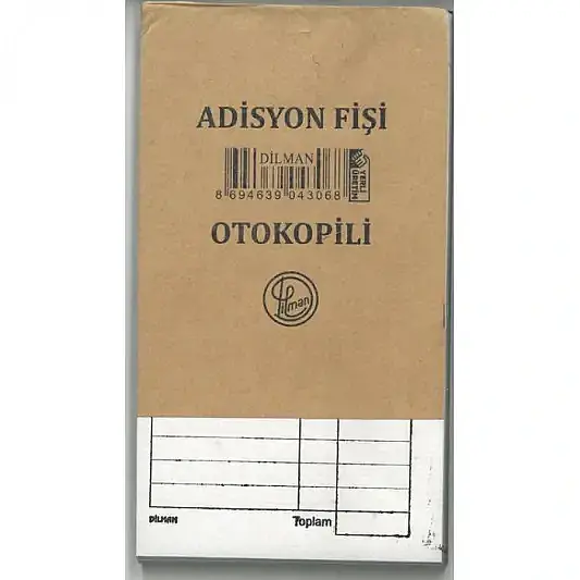 Dilman Adisyon Fişi Otokopili - 1