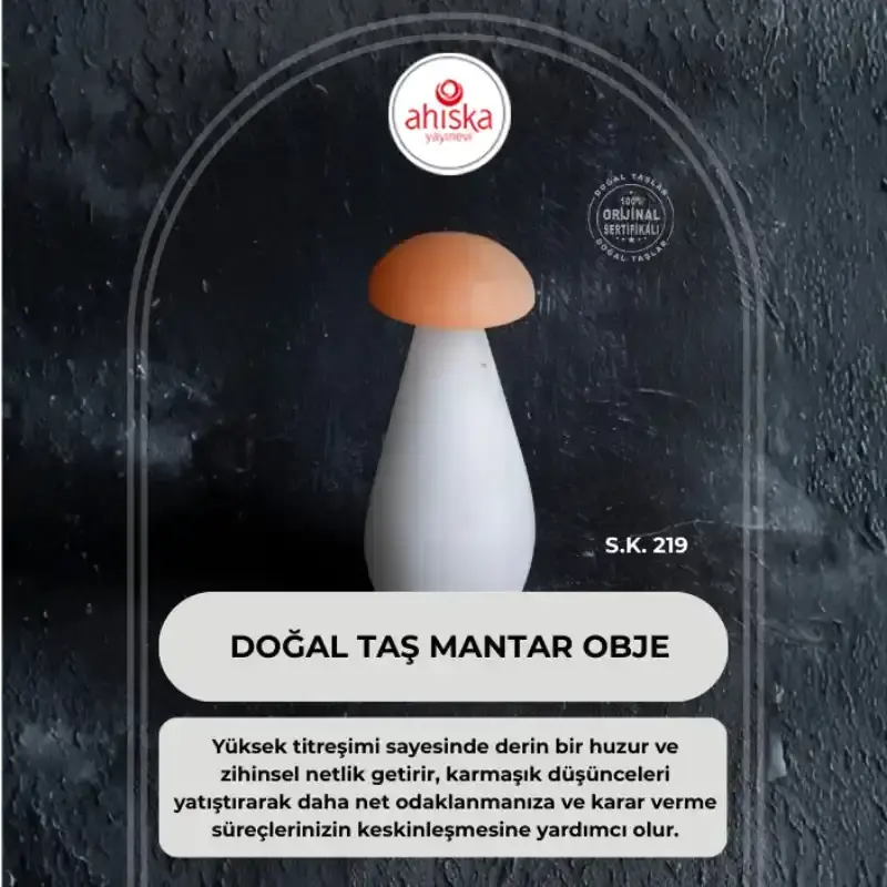 Doğal Taş Mantar Obje (S.K. 219) - 2