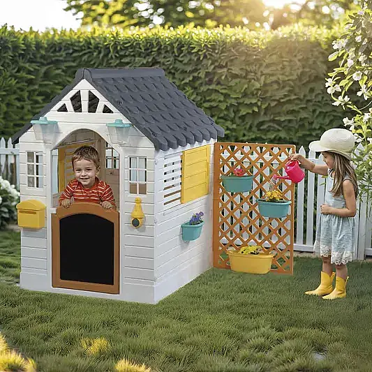 Dolu Aksesuarlı Oyun Evi Gri - 1