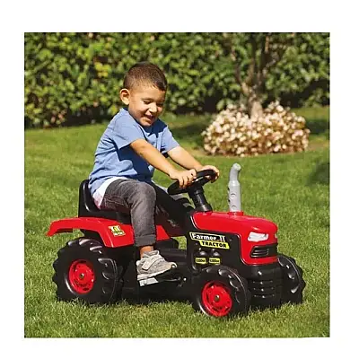 Dolu Pedallı Traktör Kırmızı - 5