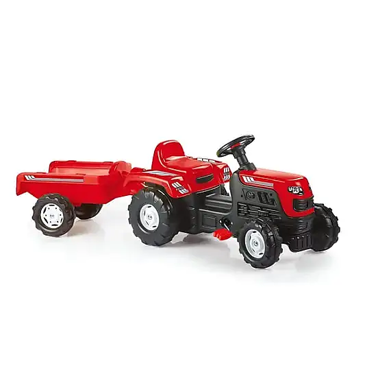 Dolu Römorklu Pedallı Traktör Kırmızı - 3
