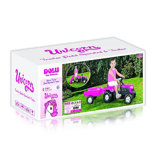 Dolu Unicorn Römorklu Pedallı Traktör - 3