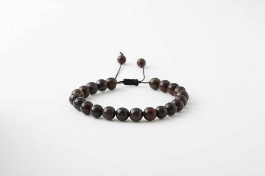 Dragon Jasper 6mm Merdiven Kapama Doğal Taş Bileklik - 1