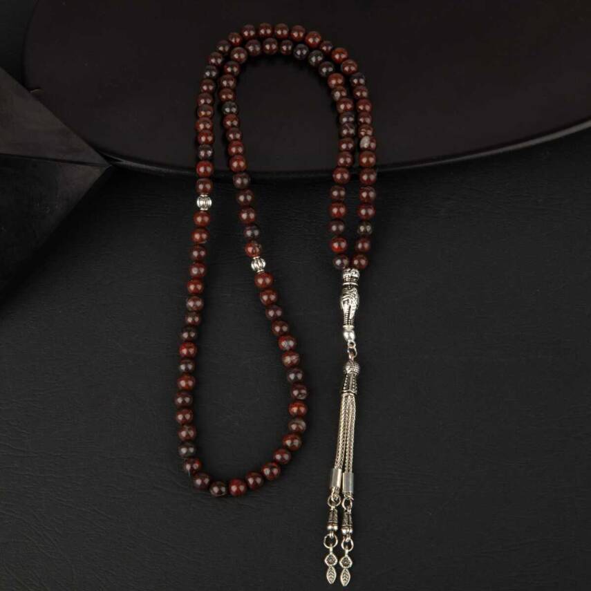Dragon Jasper Doğal Taş Tesbih 99luk - 6mm - 3