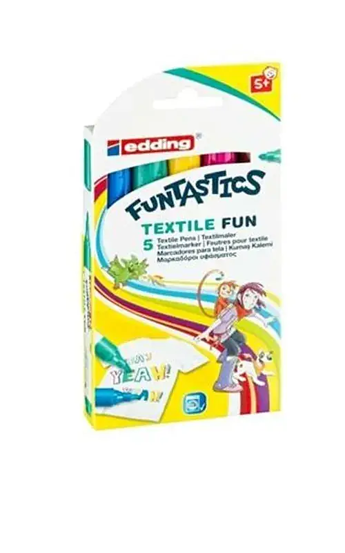 Edding Funtastıcs Yıkanabilir Keçeli Kalem 5 Li İnce Uç ED17 - 1