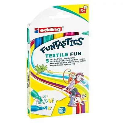 Edding Funtastıcs Yıkanabilir Keçeli Kalem 5 Li İnce Uç ED17 - 3