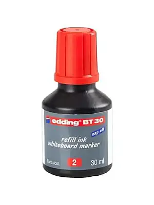 Edding Tahta Kalem Mürekkebi Kırmızı 2 Li 30 ml BT30 - 1