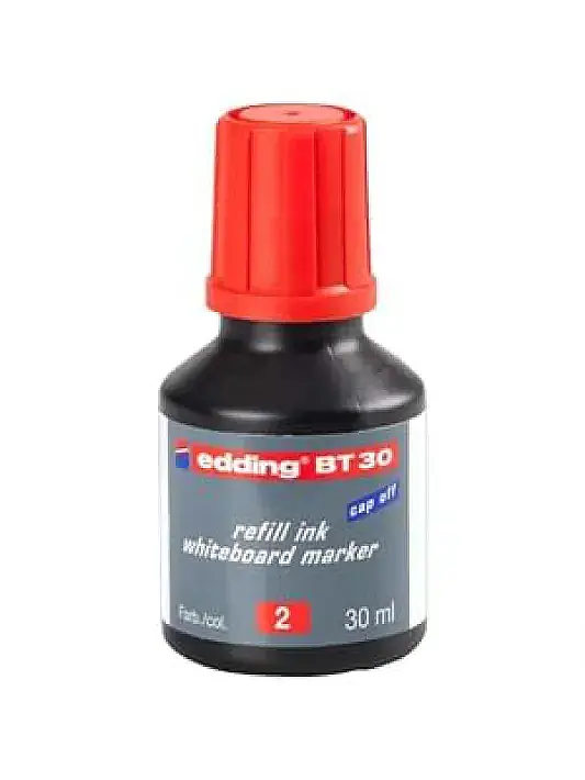Edding Tahta Kalem Mürekkebi Kırmızı 2 Li 30 ml BT30 - 1