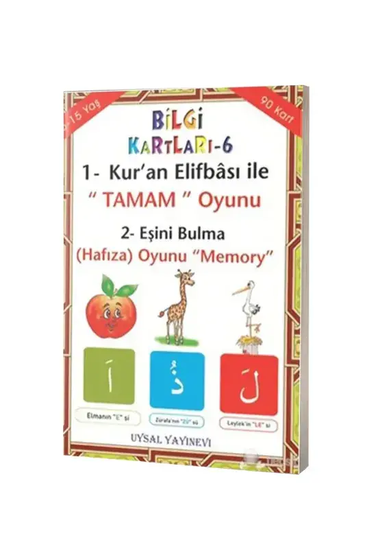Elifba Oyunları - Bilgi Kartları 6 - 4+ Yaş - 2