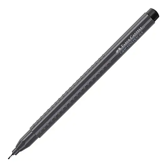 Faber Castell Grip Finepen 0.4 Gri - 6