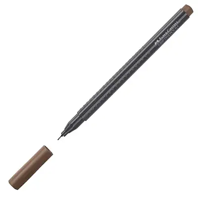 Faber Castell Grip Finepen 0.4 Açık Kahverengi - 1