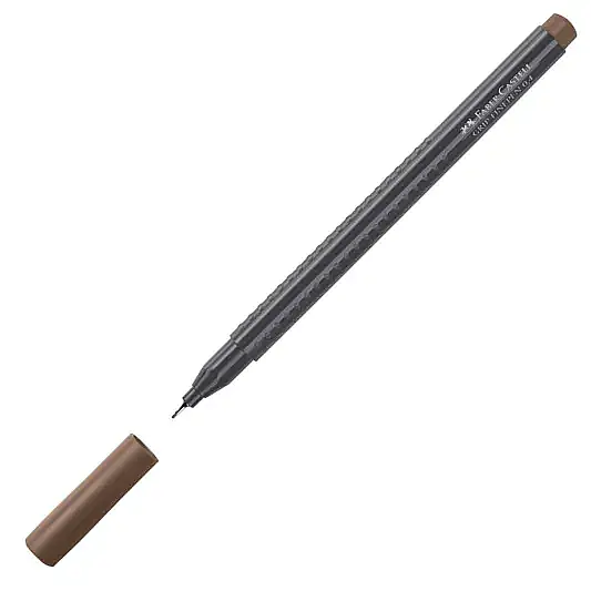 Faber Castell Grip Finepen 0.4 Açık Kahverengi - 1