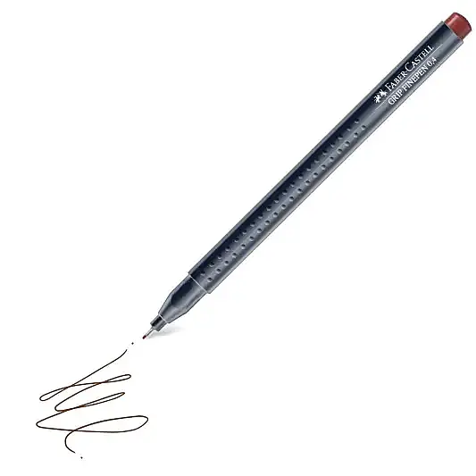 Faber Castell Grip Finepen 0.4 Kahverengi - 3