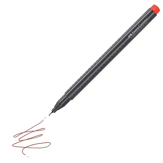 Faber Castell Grip Finepen 0.4 Keçeli Kalem Kırmızı - 7