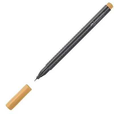 Faber Castell Grip Finepen 0.4 Keçeli Kalem Krom Sarısı - Faber Castell (1)
