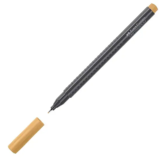 Faber Castell Grip Finepen 0.4 Keçeli Kalem Krom Sarısı - 2