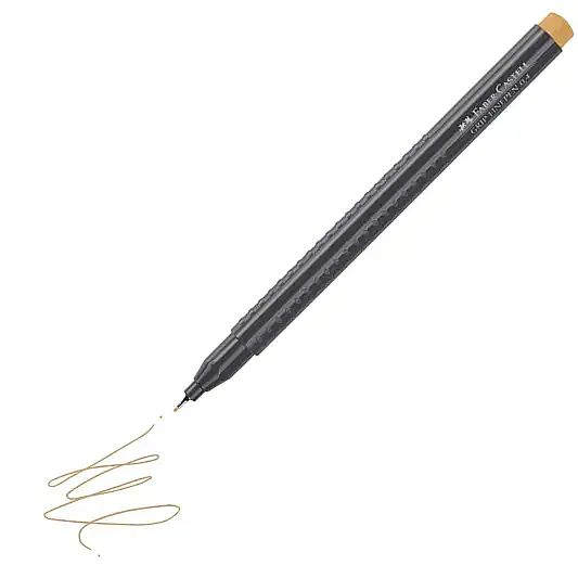 Faber Castell Grip Finepen 0.4 Keçeli Kalem Krom Sarısı - 3