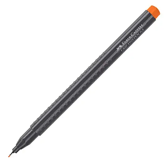 Faber Castell Grip Finepen 0.4 Keçeli Kalem Turuncu - 4