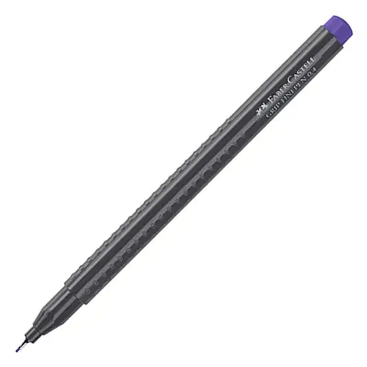 Faber Castell Grip Finepen 0.4 Keçeli Mor - 4