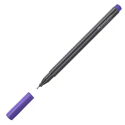 Faber Castell Grip Finepen 0.4 Keçeli Mor - 6