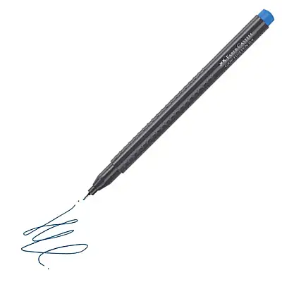 Faber Castell Grip Finepen 0.4 Koyu Mavi - 3