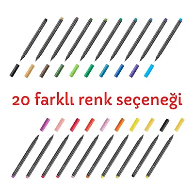 Faber Castell Grip Finepen 0.4 Zümrüt Yeşil - 3