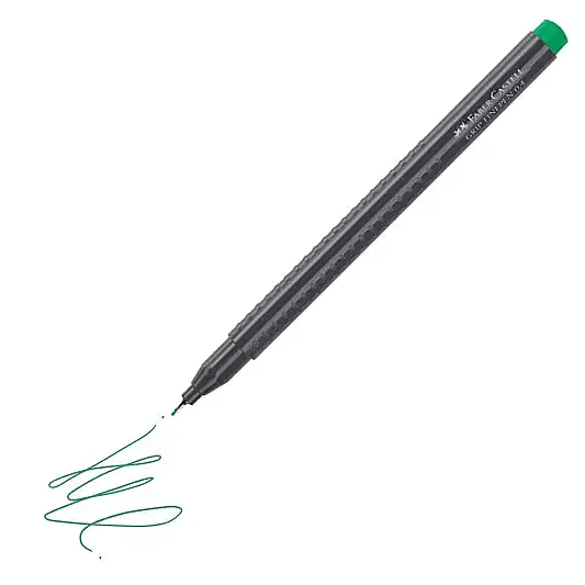 Faber Castell Grip Finepen 0.4 Zümrüt Yeşil - 9