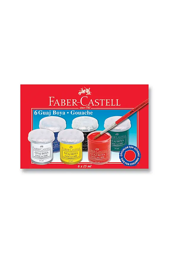 Faber Castell Guaj Boya Floresan 6 Lı - 2