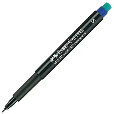 Faber Castell Mavi Asetat Kalemi Permanent S Uç - 1