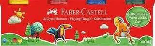 Faber Castell Oyun Hamuru Klasik Renkler 4 x 100 gr - 2