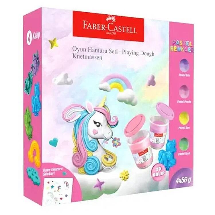 Faber Castell Unicorn Temalı Oyun Hamuru Seti - 2