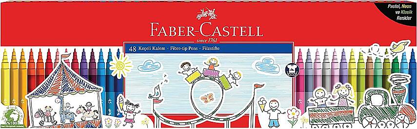 Faber Keçeli Kalem 48 Renk Klasik - 2