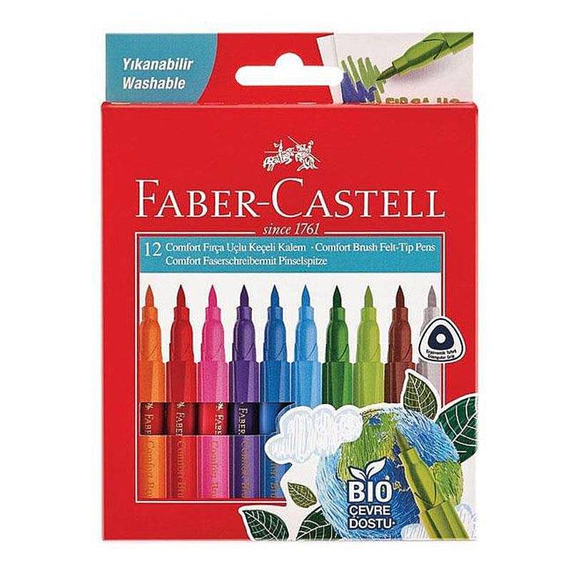 Faber Keçeli Kalem Comfort 12 Renk - 1