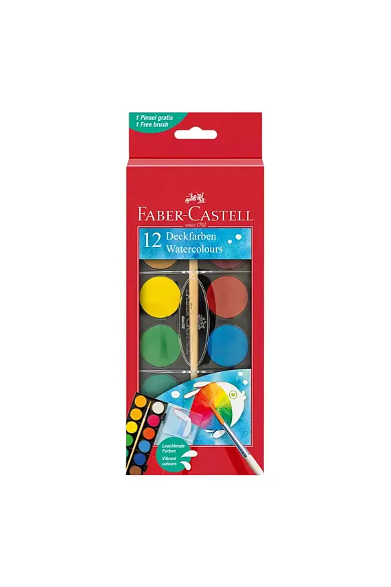 Faber Castell Redline Suluboya Büyük Boy 12 Renk - 3