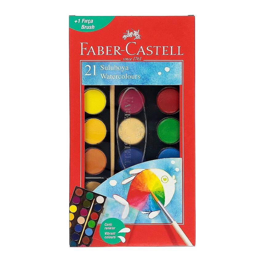 Faber Castell Redline Suluboya Büyük Boy 21 Renk - 2