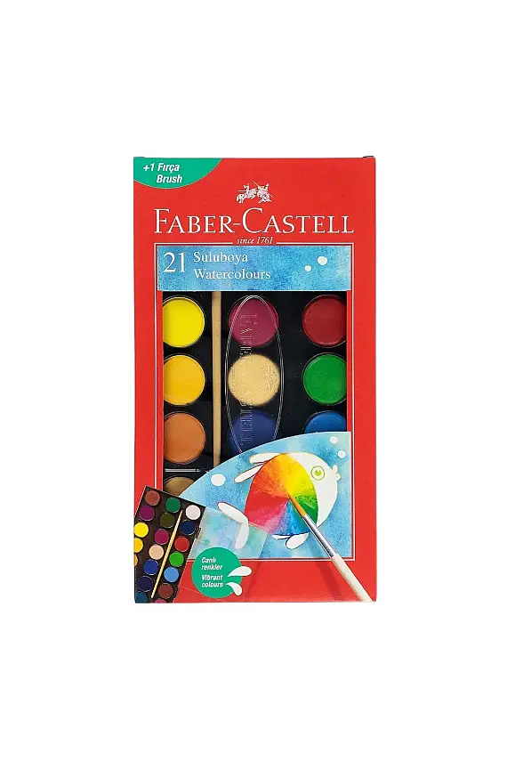 Faber Castell Redline Suluboya Büyük Boy 21 Renk - 3