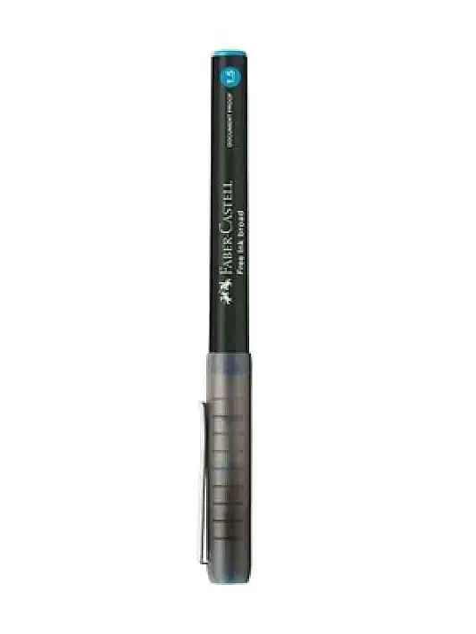Faber Tükenmez Kalem Free Ink Broad 1.5 mm Mavi - 3
