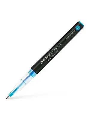 Faber Tükenmez Kalem Free Ink Broad 1.5 mm Mavi - 5