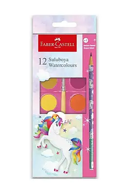 Faber Unicorn Büyük Boy Suluboya 12 Li - Faber Castell (1)